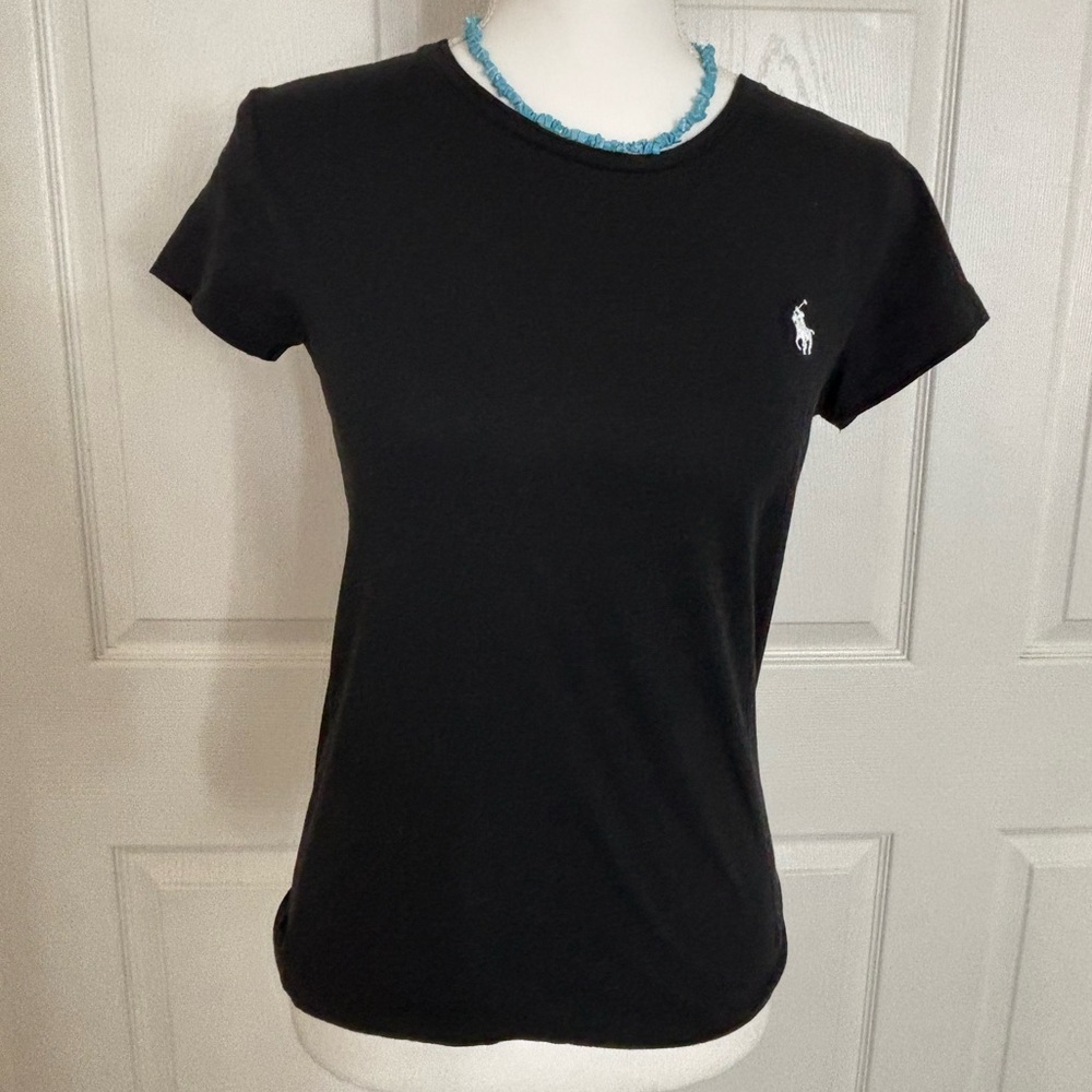 USED- Polo by Ralph Lauren Black Short Sleeve Tee
